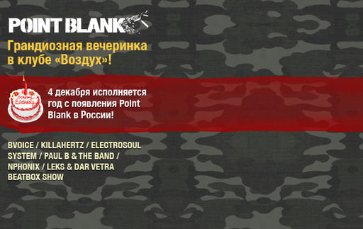 Итоги розыгрыша VIP-билетов на вечеринку Point Blank